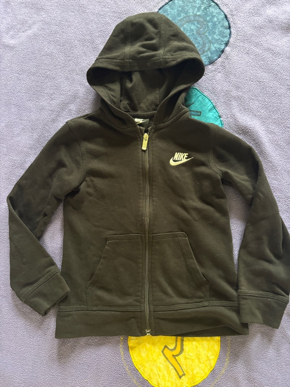 Nike kids unisex  Zip-Up Hoodie black 7/8